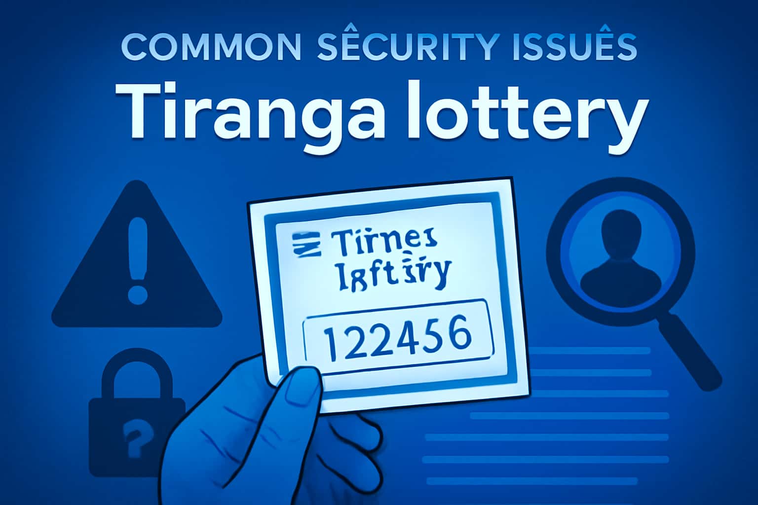 Informative scene about Tiranga lottery security issues