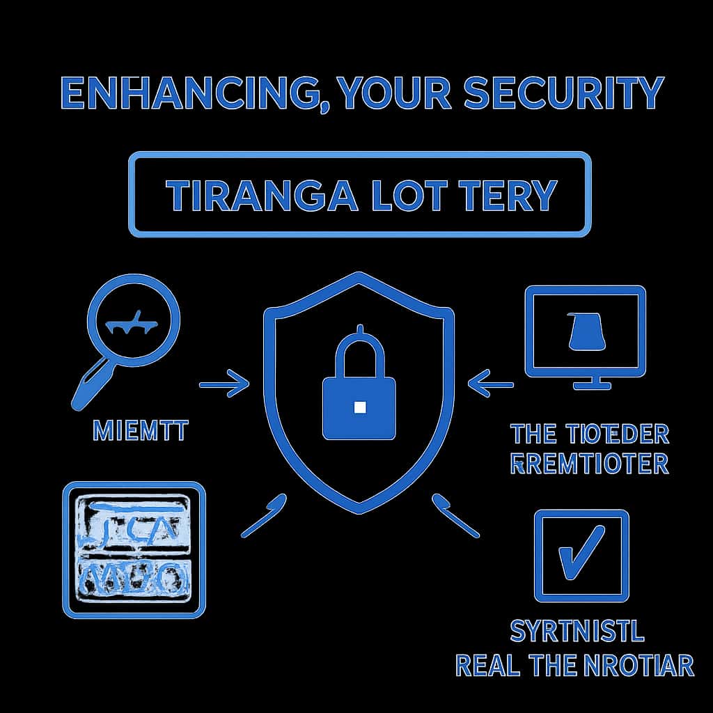 An educational diagram illustrating security enhancements for the Tiranga lottery.