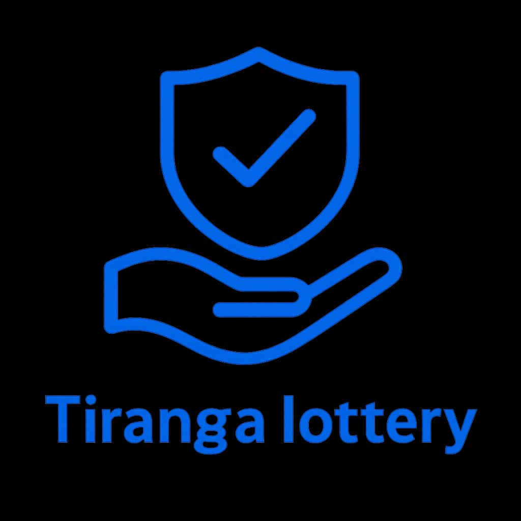 A badge icon representing security enhancements for the Tiranga lottery.