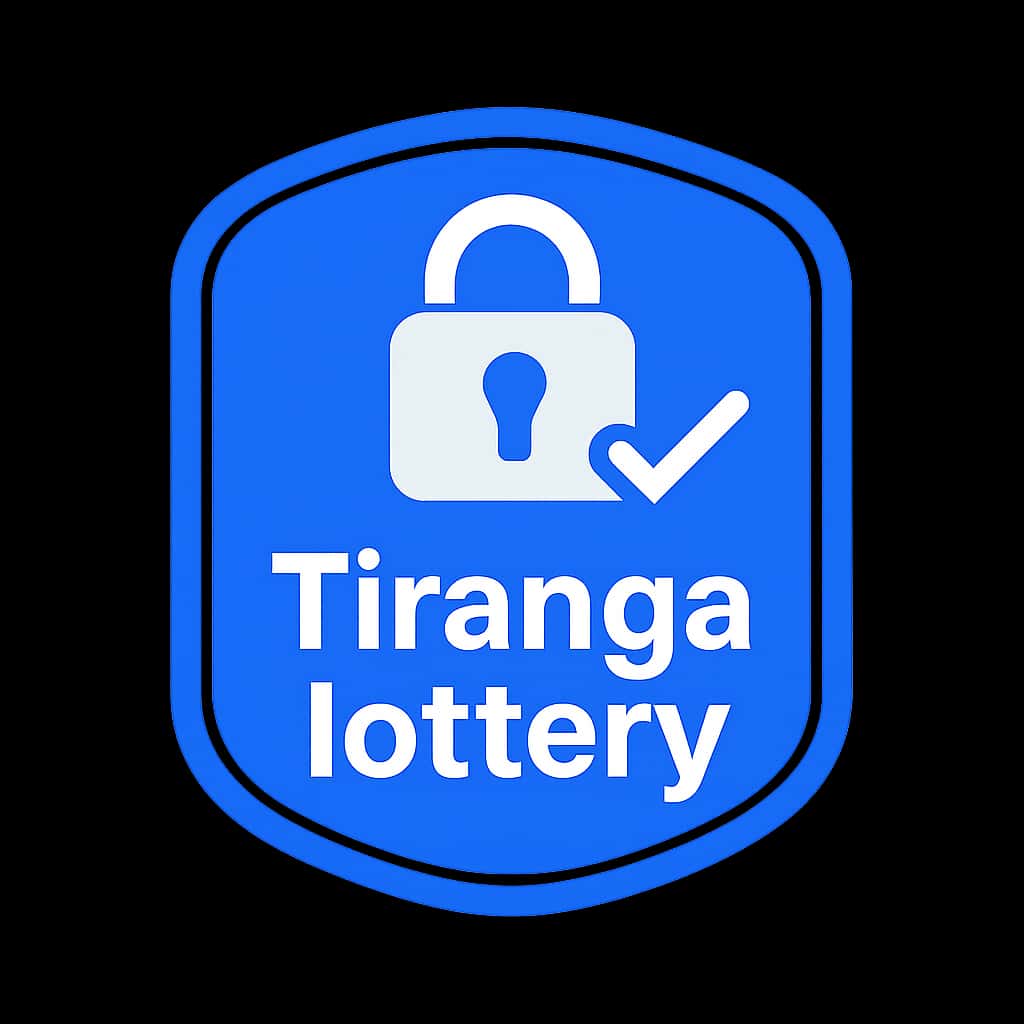 A professional badge representing account security for Tiranga lottery.