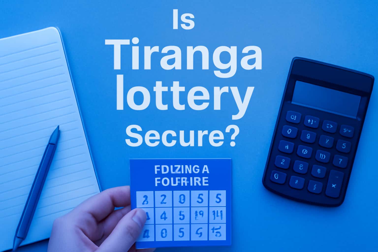 Detailed scene showcasing security features of Tiranga lottery.