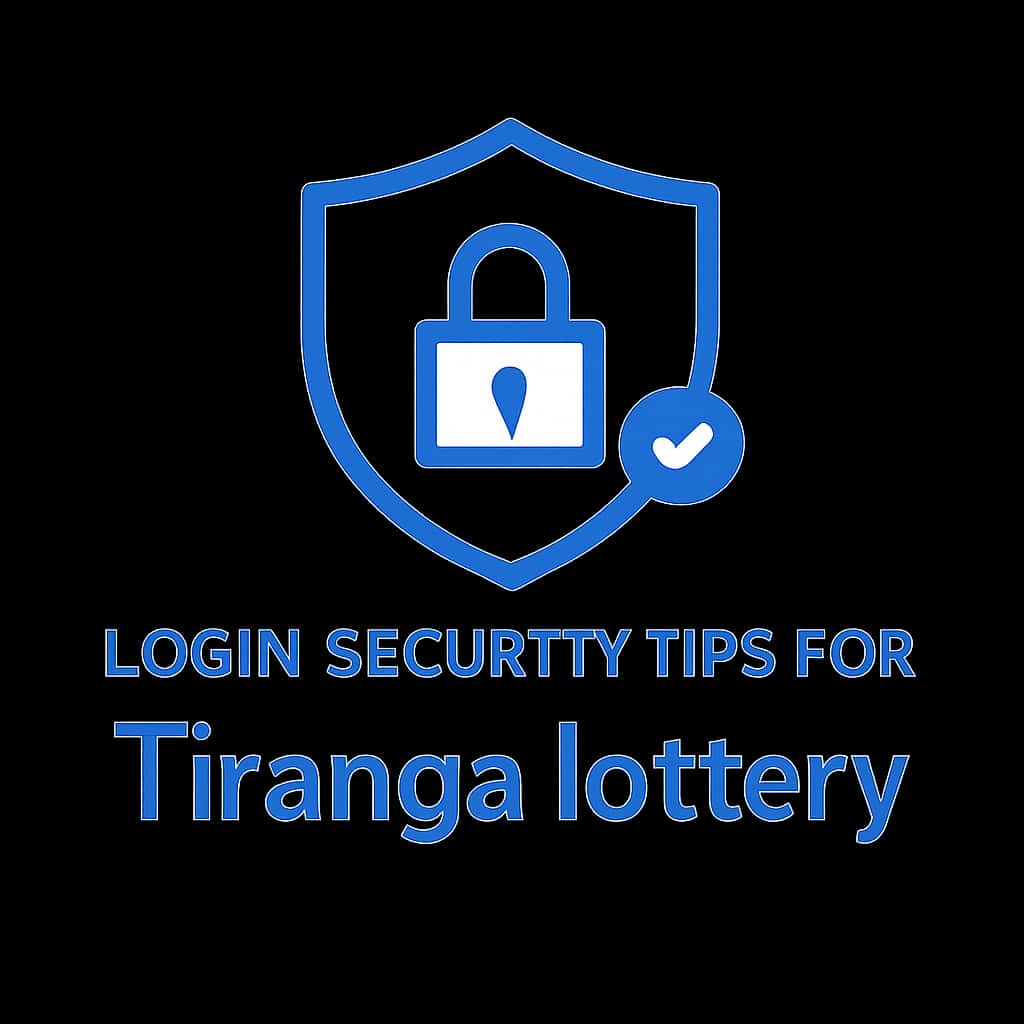 A professional icon symbolizing login security tips for the Tiranga lottery.