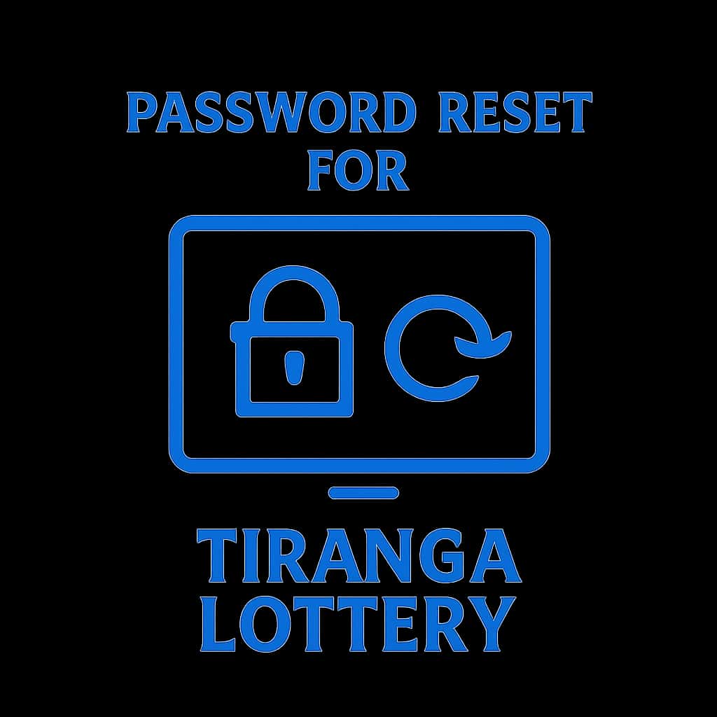 Visual representation of the password reset guide for Tiranga lottery.