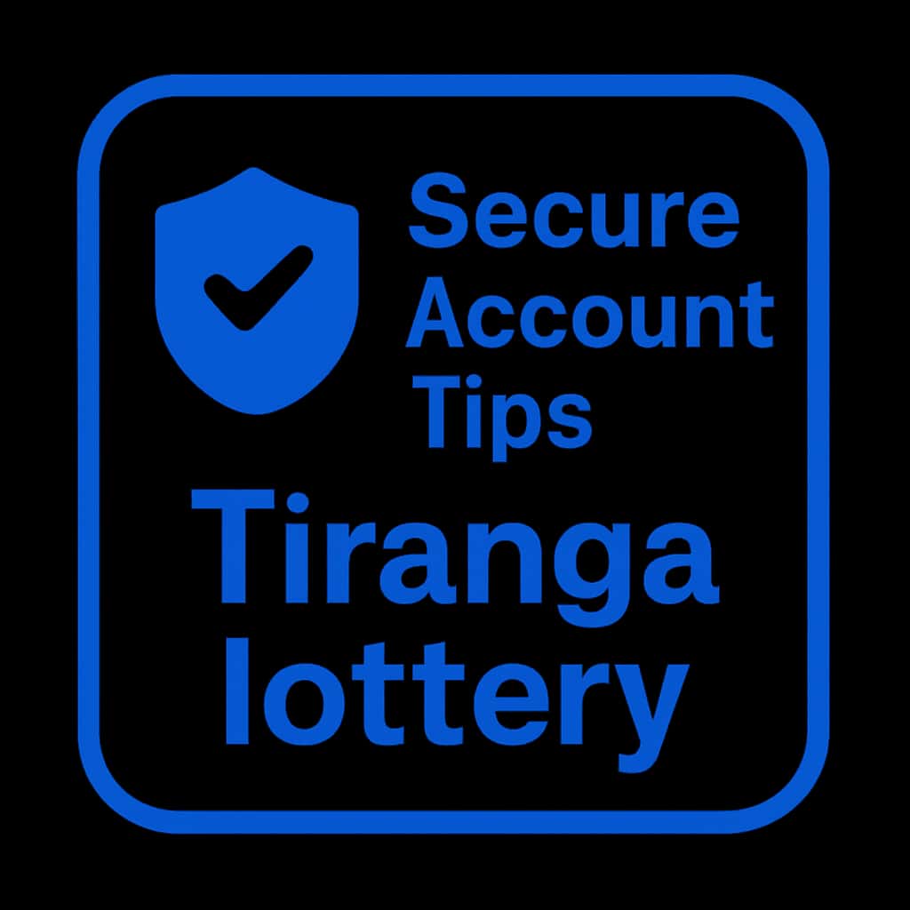 An icon illustrating secure account tips for Tiranga lottery.