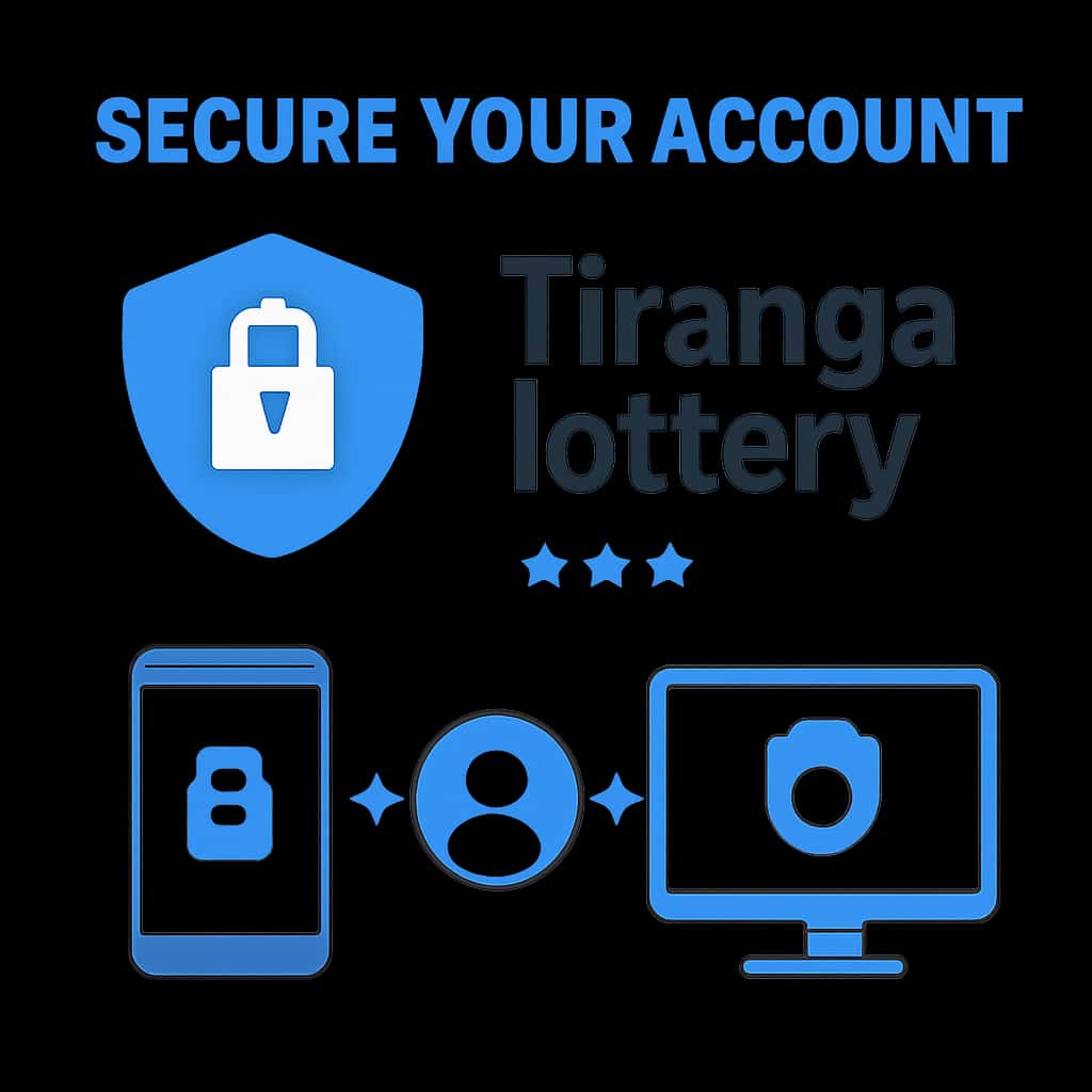 Illustration of security measures for securing a Tiranga lottery account.