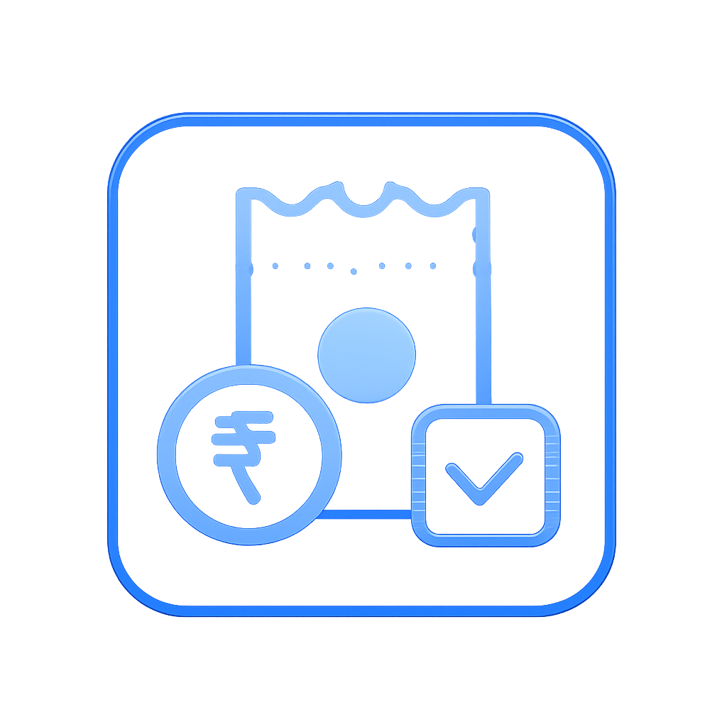 An icon representing support for verifying the Tiranga lottery account.