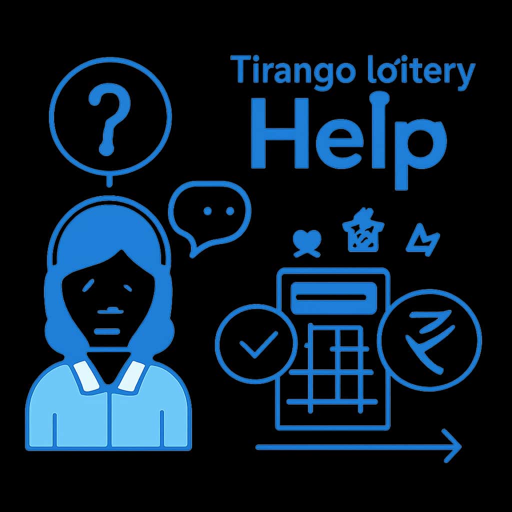 An educational illustration about accessing Tiranga lottery Help.