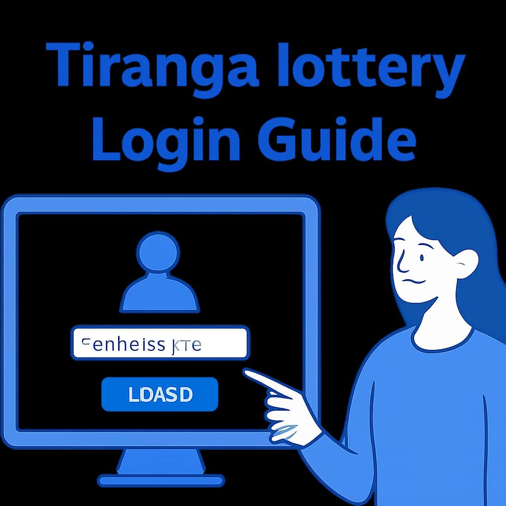 Diagram illustrating the login process for Tiranga lottery.