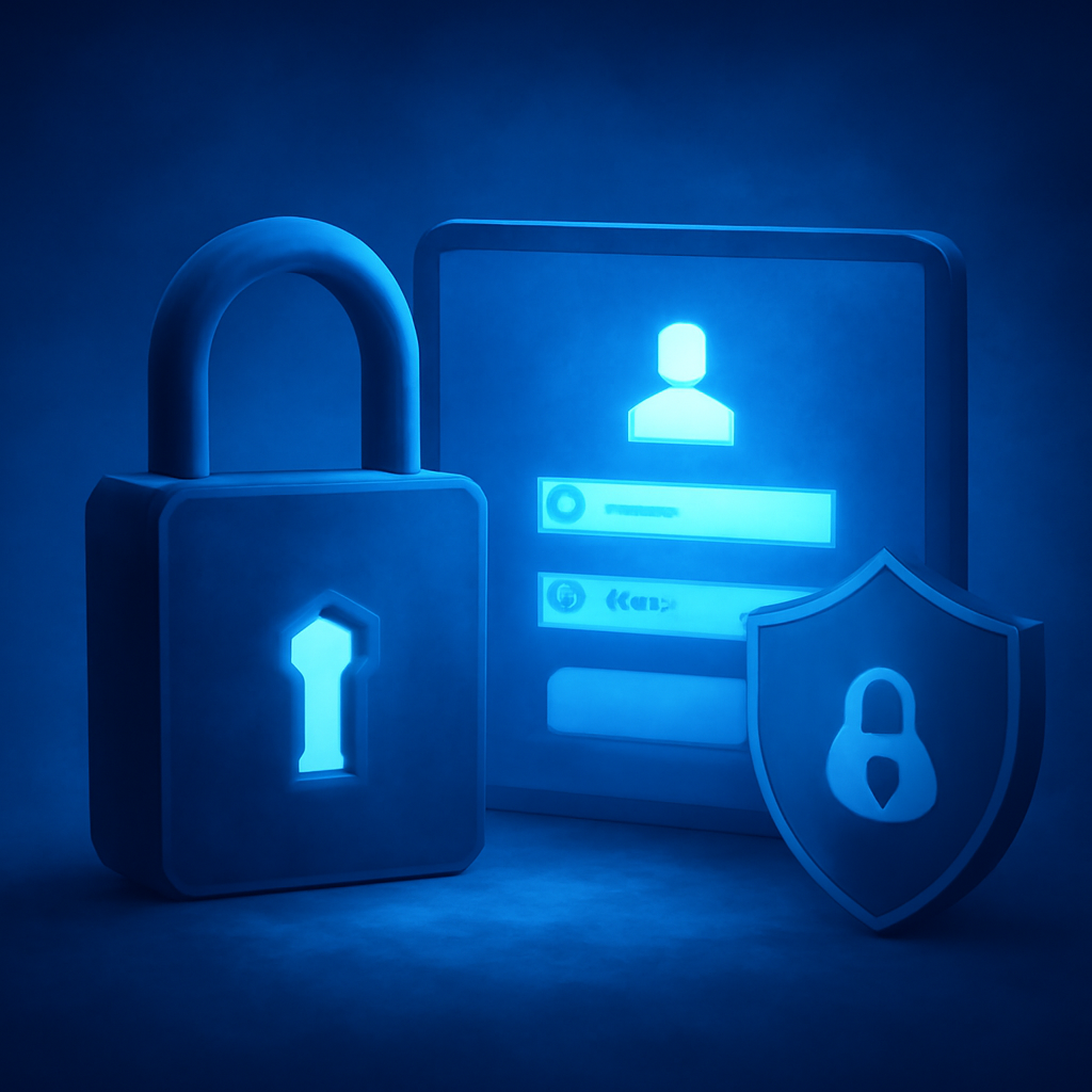An educational illustration about login security practices for Tiranga lottery.