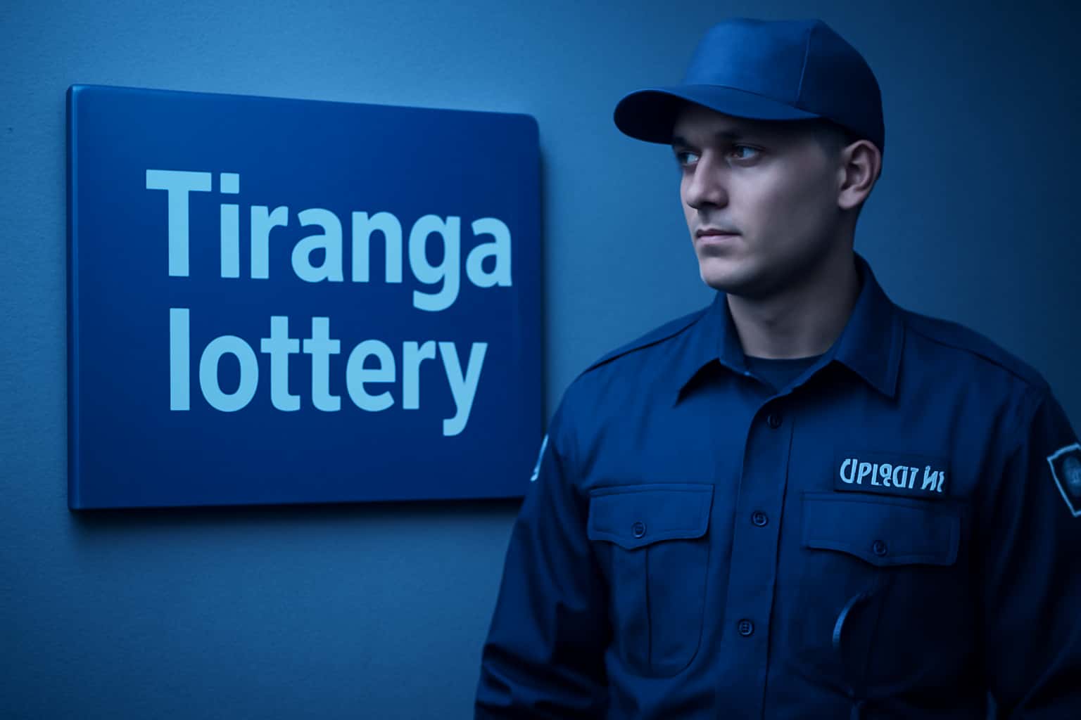 An informative scene depicting security measures for Tiranga lottery, emphasizing secure access and account protection.