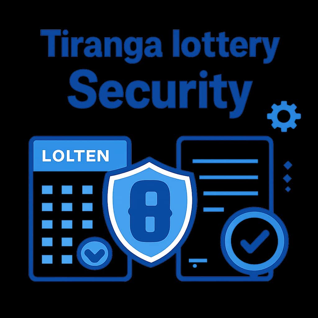 An educational diagram outlining security measures for Tiranga lottery accounts.