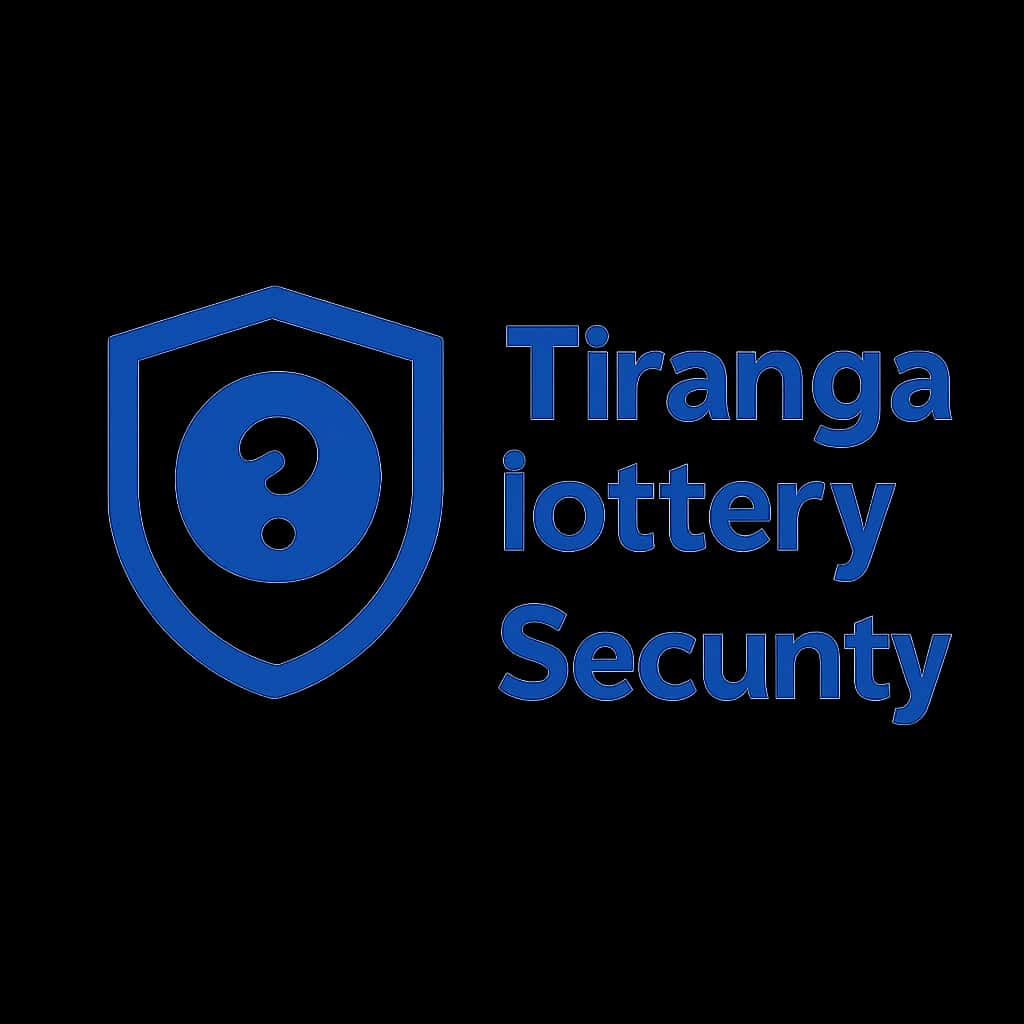 A badge illustrating security concepts for Tiranga lottery, showcasing the importance of account safety.